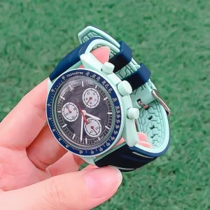 20mm Silicone Watch Band for Omega x Swatch joint MoonSwatch Diving Rubber Strap PVD coating buckle Accessories Men Women
