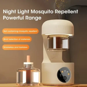 Portable Smart USB Powered Electronic Mosquito Repeller and Killer with LED Light for Indoor Outdoor