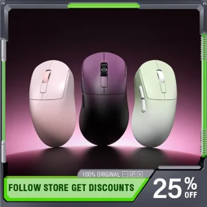 LEOBOG GM5 SE/GM5Pro Gaming Mouse Tri-Mode Lightweight Design for Medium Large Hands Ergonomic Design Office Gaming Mouse