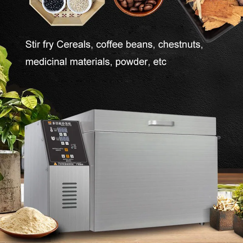 Electric Nuts Coffee Bean Roaster Almond Cocoa Beans Roasting Machine Grains dryer machine Chestnut roasting machine - Image 6