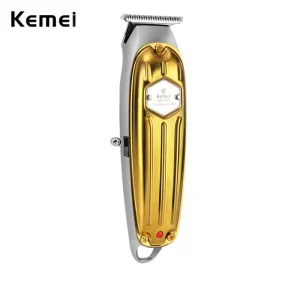 Kemei 1973 All-metal Professional Hair Trimmer for Barber Rechargeable Men Electric Beard Hair Clipper Cutting Machine 0mm Blade