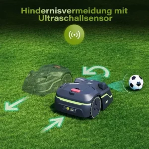 Fully Automatic Ultrasonic Outdoor Lawn Mowing Robot High Efficiency Home Garden Weeding Machine Industrial Grade Battery Power