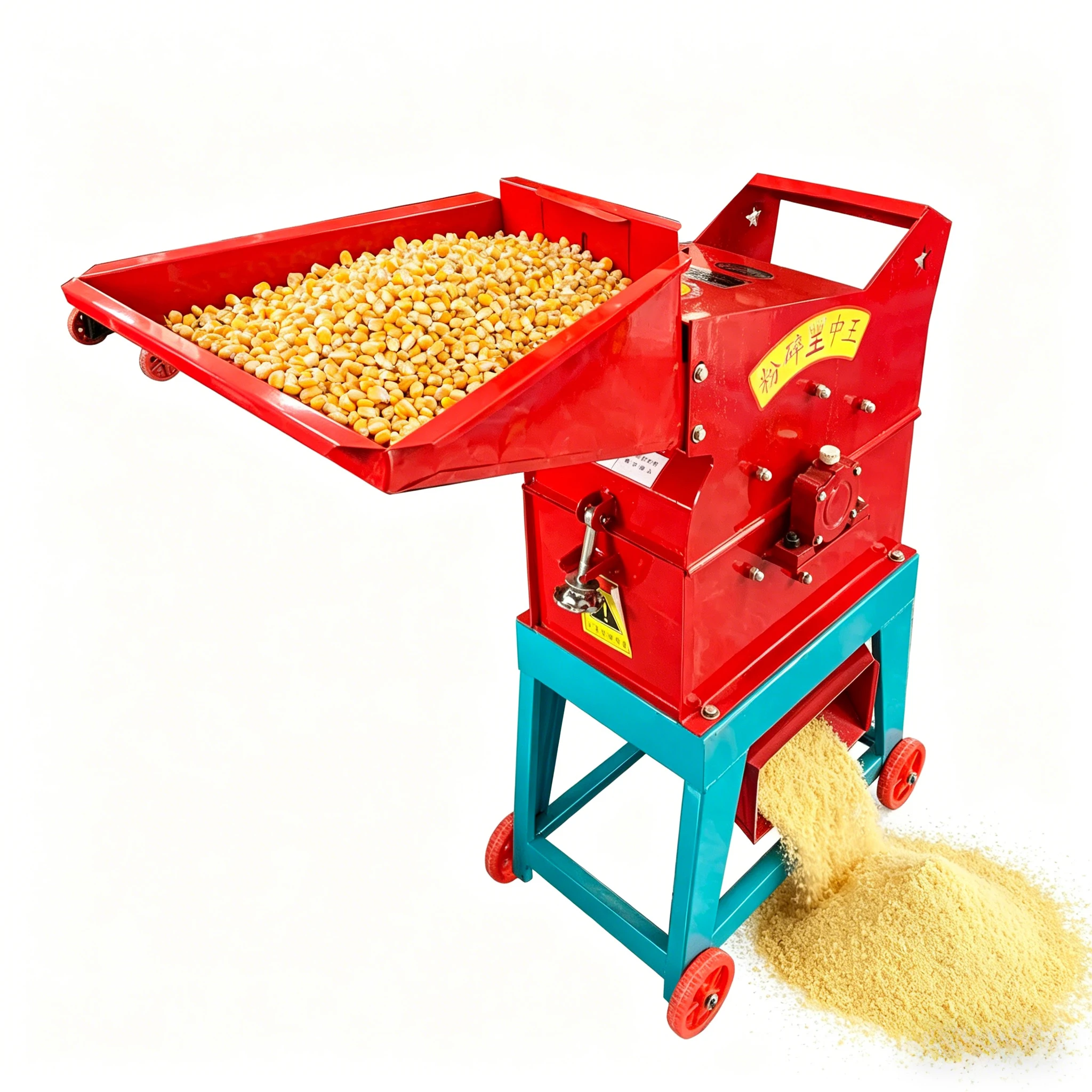 Small Scale Maize Crusher Hammer Mill Machine Corn Grinder and Grain Mill for Poultry Chicken Pig Animal Feed Processing