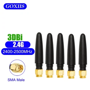 5PCS 2.4G WiFi Antenna 3dBi Bluetooth External Antenna 2400-2500MHz for Smart Home DTU IOT Wireless Module