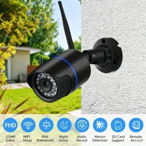 4MP 1080P HD IP66 Camera Outdoor WiFi Security Camera Wireless Video Surveillance Wi Fi Bullet CCTV HD Camara CamHipro CamHi Cam