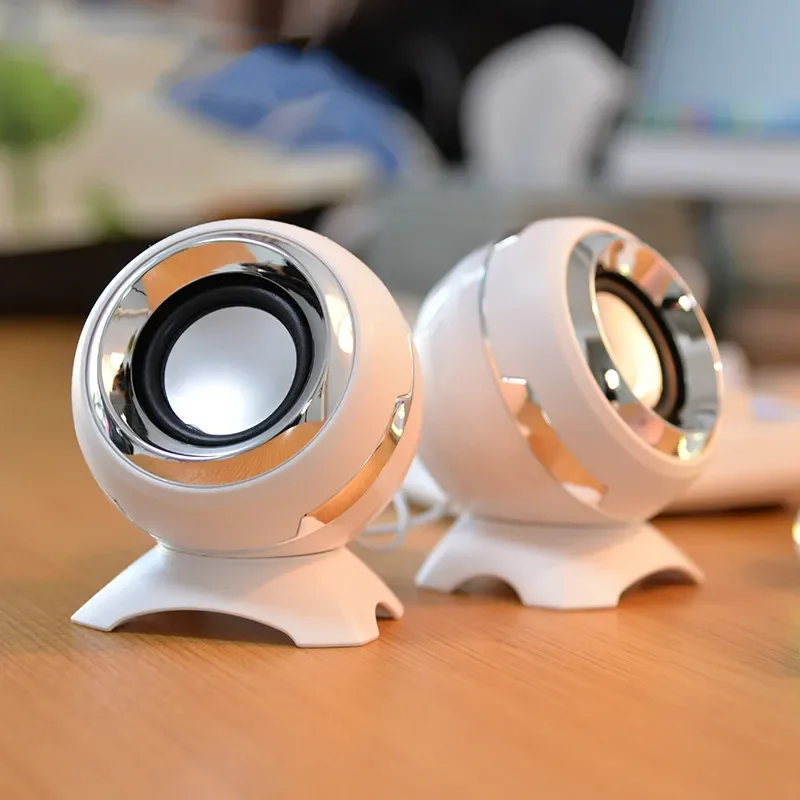 Mini Speaker Subwoofer Small Wireless Computer Speakers 4d Stereo USB Wired Desktop Multimedia Wire Control 3D Surround Notebook - Image 2