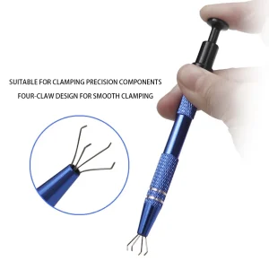 Four Claws Telescopic IC Extractor Electronic Component Picking Suction Pen Chip Picking Mobile Phone Repair Grabber Pickup Tool
