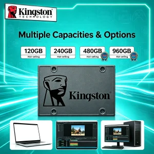 Kingston A400 SATA III 25 Inch SSD Internal 120GB 240GB 480GB 960GB Solid State Drive HDD Replacement for Desktops PC Laptops