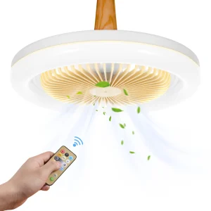 2-in-1 LED Ceiling Fan Lamp Remote Control Dimming Adjustable Brightness Timing Function Living Room Bedroom Kitchen