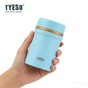 Tyeso 450ml Stainless Steel Thermoses Portable Insulated Water Bottle Thermal Food Jar Vacuum Box for Hot Cold Meals Unisex