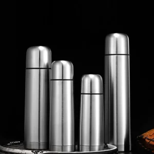 Portable Double Layer Thermal Mug Food Thermos For Tea With Heating Display Cup Stainless Steel Water Bottle Cups Of Hot