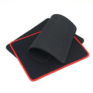 Non Slip Mousepad Wear Resistant PC Computer Laptop Soft Edge Mouse Pad Office Rubber Fabric Mat 21x26x0.3mm