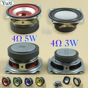 1Pc Full frequency Speaker 5W 4Ohm Bluetooth Audio Radio External Magnetic Speaker 4Ohm 3W 53MM Square Loudspeaker