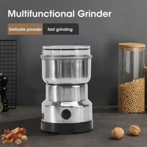 Stainless Electric Grinder 4Blades Fast Grinding Multifunction Smash Machine Household Coffee Beans Rice Mill Grinder 200W/400W