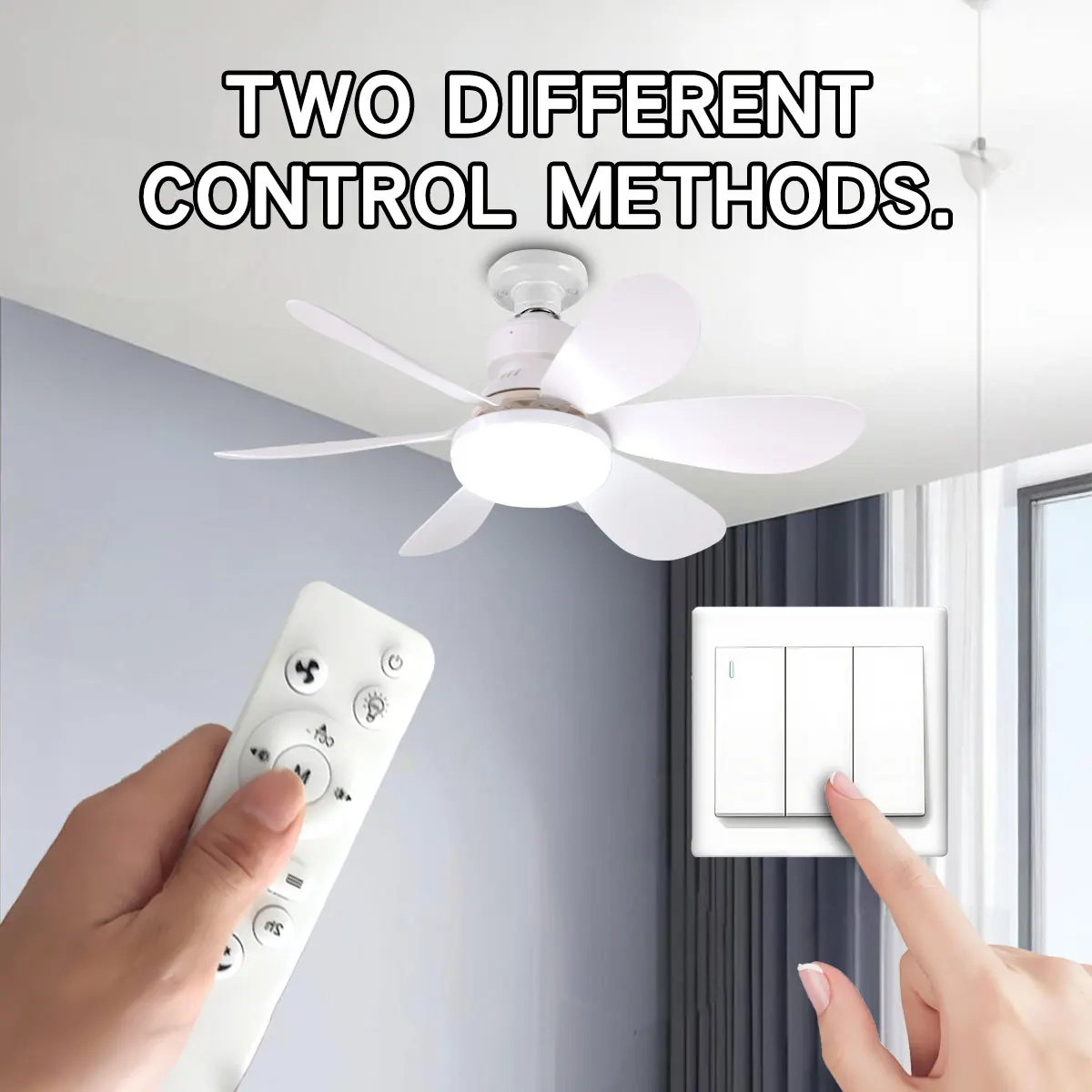 E27 with Remote LED 30W 40W Ceiling Fan Light Dimming Function Suitable for Living Room Study and Home Use 85-265V - Image 5