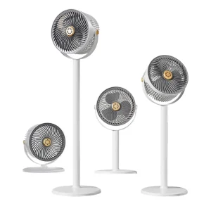Cooling Fan 5-Speed 360 Oscillating Height Adjustable Rechargeable Living Room Cooling Standing Fan For Home Office Dorm