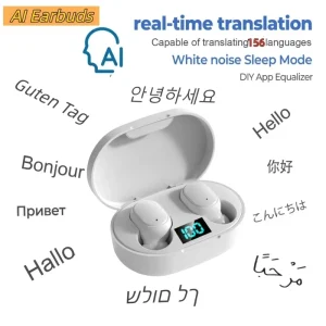 AI Translation Earbuds Magic APP 156 Languages Real time Translation Meeting Summary Bluetooth Earphones Business Travel
