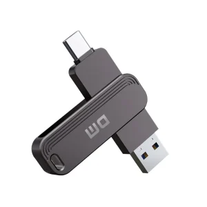 DM PD237 USB-C 3.2 Flash Drive 64GB/128GB/256GB - Dual Port (Type-C & USB-A) Memory Stick for Smartphones, Computers, Tablets