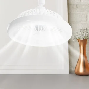E27 Base Adjustable Aromatherapy Fan Silent Ceiling Light for Bedroom Living Room Office Remote Control Multi-Functional Cooling