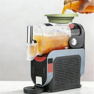 【BRILLIANT 】Leak-Proof Silicone Funnel Deflector for Slushie Machine Models-for Juice Blenders, Smoothie Makers Green