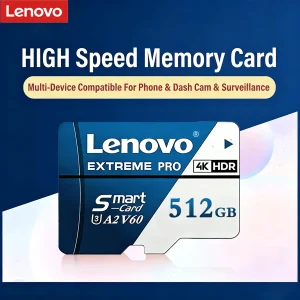 Lenovo Premium Micro SD Card High Speed TF Flash Card 512GB Class 10 UHS-I Memory Card Hot Sale for Phone Dash Cam Camera