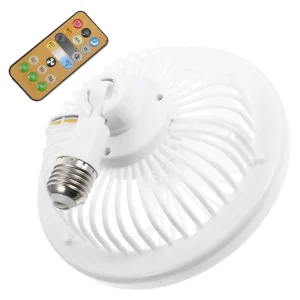 Adjustable E27 Base Aromatherapy Fan Light Silent Fan Ceiling Light Bedroom Living Room Office Multi Functional Remote Control