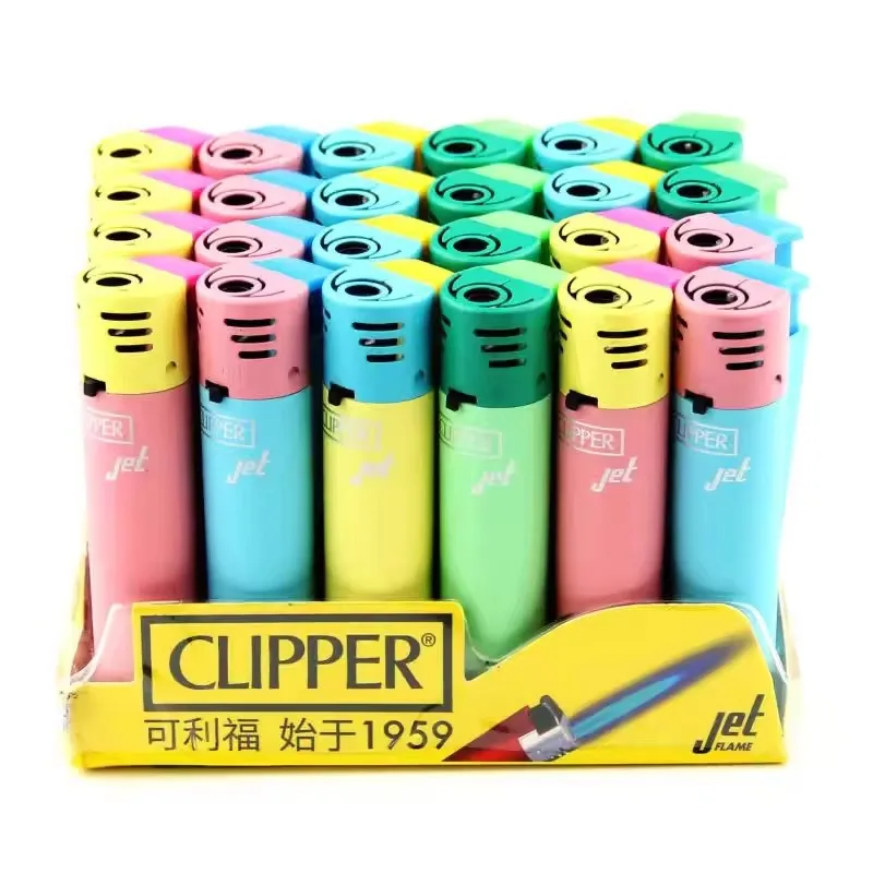 CLIPPER Original Grinding Wheel Butane Gass Lighter Open Flame Igniter Smoking Accessories Ignition Men's Gadgets Box Wholesale - Image 5