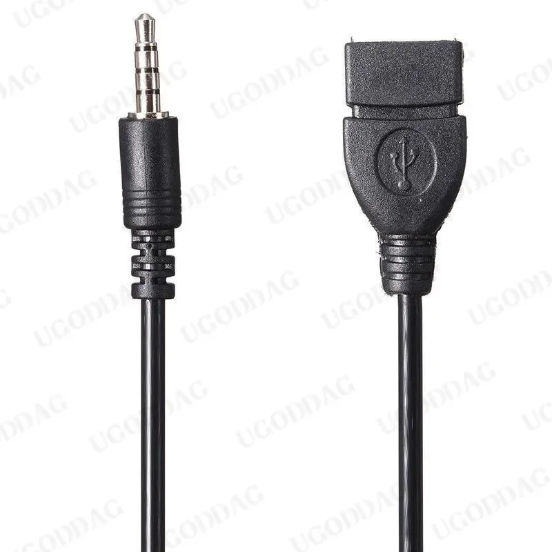 Jack 3.5 AUX Audio Plug To USB 2.0 Converter Aux Cable Cord For Car MP3 Speaker U Disk USB flash drive OTG Converter Adapter - Image 6