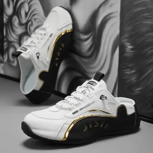 Summer Men's Slippers 2025 Fashion Comfortable Platform Sneakers for Men Casual Half Slippers Outdoors Breathable Mesh Men Shoes
