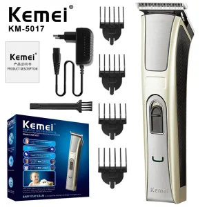 Kemei Cordless Rechargeable Hair Clipper Trimmer for Men Women Children Grooming Set Electric Clippers Low Noise Rechargeable