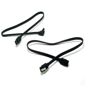 1-10pcs 40CM SATA Data Cable 90 Degree Right Angle SATA 3.0 6Gbps Cable Black with Locking SATA Cable For HDD SSD CD DVD Drives