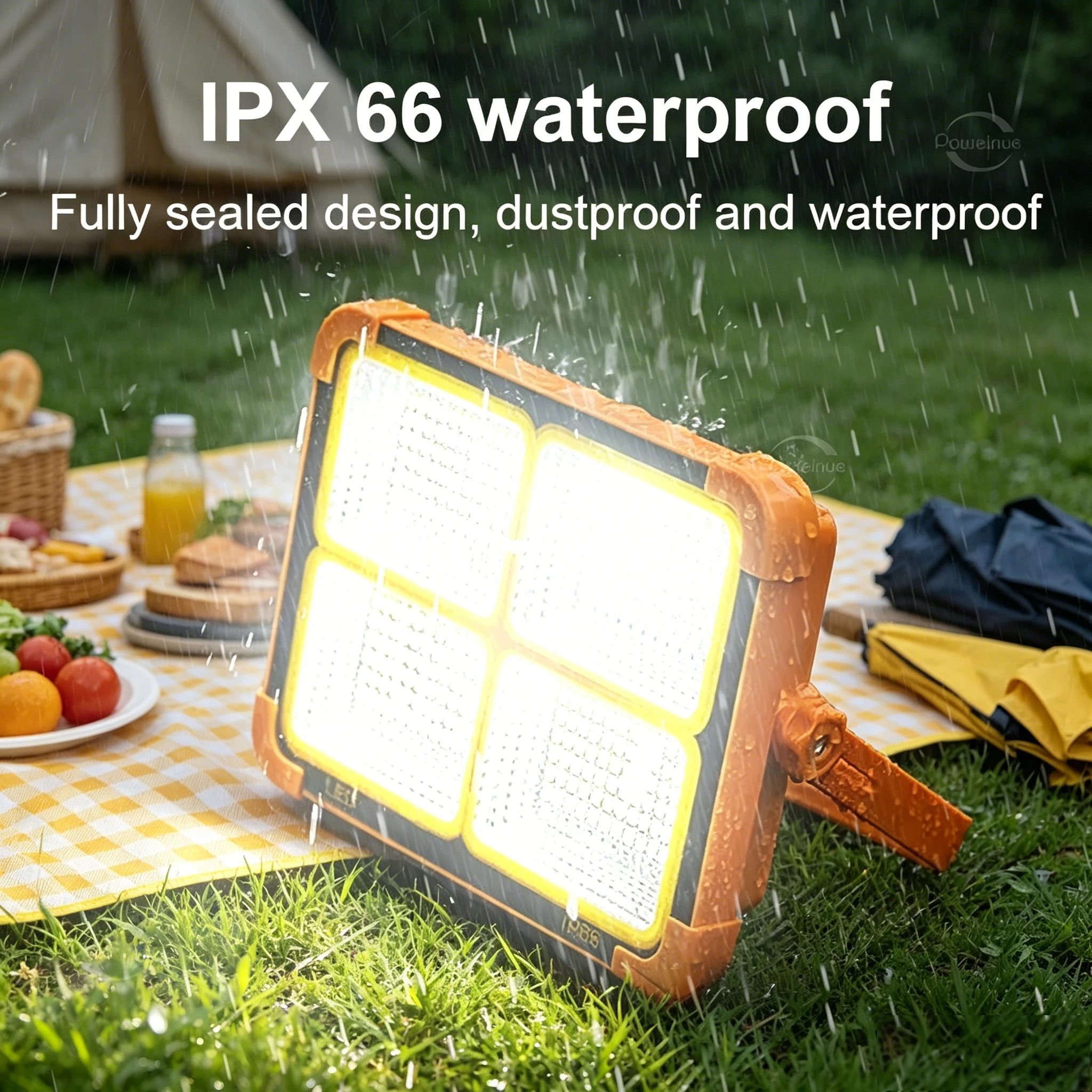 NEW 30000mAh Solar Rechargeable Camping Lantern High Power Bank LED Tent Light Powerful Magnet Flashlight Repair Emergency Lamp - Image 6