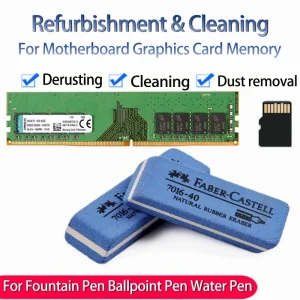 Matte Eraser For Computer Motherboard Memory Bar Graphics Card Oxidation Refurbishment Rust Removal Ball Pen Ink Sandy Erasers
