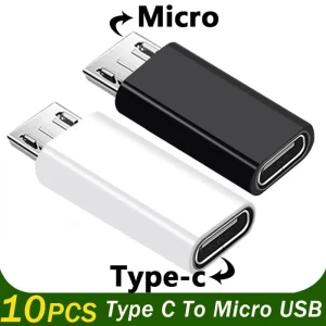 1-10Pcs USB Type C Male To Micro USB Female Adapter Connector For Samsung Xiaomi Phone Converter USB C to Micro Charger Adaptor