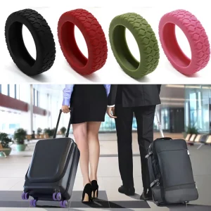 Luggage Wheels Protector Wear Resistant Silicone Protection Cover Noise Reducing Anti-Scratch for Suitcase Office Chair Caster