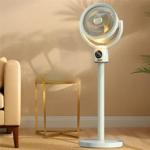 PHILE-18650Mah Folding Portable Fan USB Remote Control Air Cooler Silent Rechargeable Floor Standing Fan, Durable A