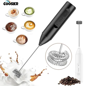 Milk Foam Machine Cream Blender Electric Coffee Frother Portable Hand Milk Frother Drink Mixer for Matcha Lattes Cappuccino