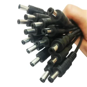 1/5 Pcs DC Power Cable 5.5x2.1mm Male Female Plug Wire Jack Adapter Connector for LED CCTV Camera